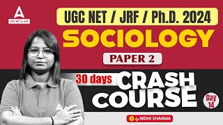 UGC NET Sociology Crash Course 14  Sociology By Nidhi Sharma [upl. by Oletha]