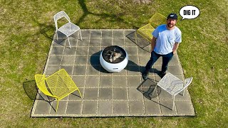 DIY Paver Patio For The Fire Pit [upl. by Trudi309]