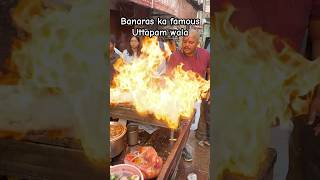 Famous Uttapam wala on the streets of Banaras uttapam foodshorts foodblogger [upl. by Britteny]