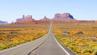 Monument Valley Scenic Drive 4K  Bluff to Kayenta on US163 USA [upl. by Monjan115]