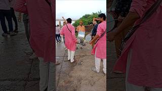 Dhol nagadaganpatibappamorya dhol visarjan kanudo river shorts dance [upl. by Arataj]