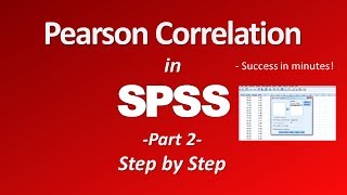 Pearson r Correlation in SPSS  Part 2 [upl. by Eniamraj]