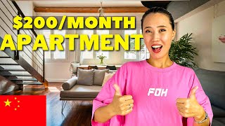 Apartment Tour in China  What 200 a MONTH get you 🇨🇳 [upl. by Kurys804]