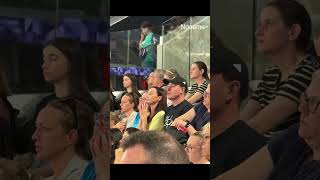 Darja VARFOLOMEEV’s Parents Wait For Her Score Paris 2024 Olympic parisolympics rhythmicgymnastics [upl. by Hayikaz]