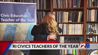 2 history teachers named ‘RI Civic Education Teacher of the Year’ [upl. by Darline642]