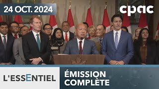 LEssentiel  Ottawa réduit ses seuils d’immigration – 24 octobre 2024 [upl. by Torry456]