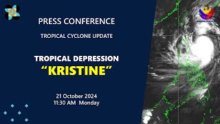 Press Conference Tropical Depression KristinePH at 1130 AM  October 21 2024  Monday [upl. by Phippen]