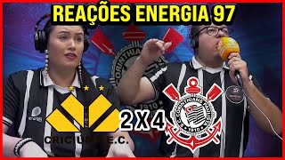 CRICIUMA 2 X 4 CORINTHIANS  REAÇÕES ENERGIA 97 FM  CAMPEONATO BRASILEIRO 2024 [upl. by Tannie613]