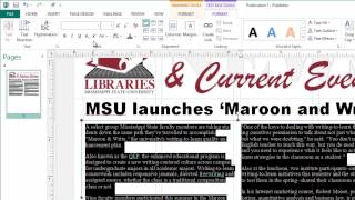 Creating Newsletters in Microsoft Publisher [upl. by Claudy]