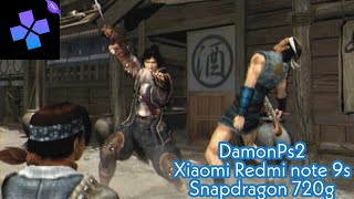 DamonPs2 emulator Onimusha 2 gameplay on Redmi note 9s snapdragon 720G [upl. by Ayotahc]