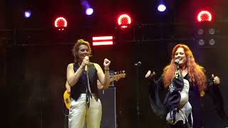 Wynonna Judd amp Brandi Carlile  Aint No Thang  Bras thrown at Wy  Girls Just Wanna  Mexico 110 [upl. by Hazelton232]