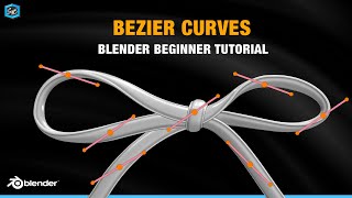 Blender Bezier Curve Tutorial for Beginners  Creating a Basic Drawstring  shift 4 cube [upl. by Lletniuq268]