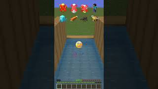 Mobs distance jump vs emoji reaction はいよろこんで  minecraft short meme [upl. by Emoraj]