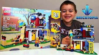 LEGO Creator 3 in 1 Modular Skate House Set 31081 Speed Build and Lego Review [upl. by Yrffej]