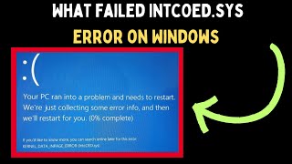 How to Fix What Failed IntcOEDsys Error on Windows 11 [upl. by Eeral]