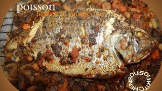 Poisson farci à la marocaine سمك محشي Stuffed fish the moroccan way [upl. by Tecil]