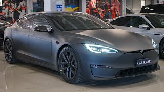 NEW 2023 Tesla Model S Plaid 1020hp  Interior and Exterior Details [upl. by Noskcaj]