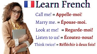 COMMON FRENCH Sentences Phrases Words and Pronunciation EVERY LEARNER MUST KNOW  Learn French [upl. by Izy169]