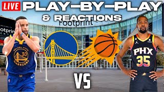 Golden State Warriors vs Phoenix Suns  Live PlayByPlay amp Reactions [upl. by Orimisac]