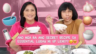 COOKING ESSENTIAL LUGAW WITH VP LENI ROBREDO  MIMIYUUUH [upl. by Francene315]