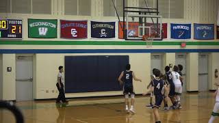 21519 Weddington v Cuthbertson JV Basketball [upl. by Anelec867]