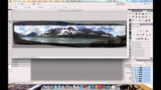 How To Create A Panorama In Adobe Photoshop CS5 with Photomerge and Content Aware Fill [upl. by Kired]