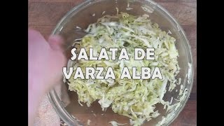 Reteta de salata de varza alba Cum se face salata de varza  Bucataria lui Radu [upl. by Aisauqal621]