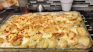 Recette GRATIN Pomme de terres Viande Haché  Brocoli  Béchamel [upl. by Roberta914]