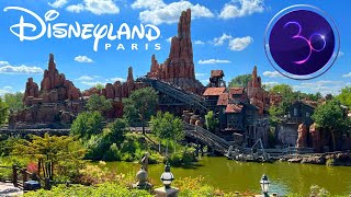 4K Big Thunder Mountain  On Ride amp Back View POV  Disneyland Paris [upl. by Annodas476]