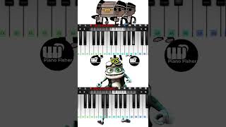 COFFIN DANCE Meme Song Vs CRAZY FROG Song  Easy Piano Tune shorts [upl. by Powder369]