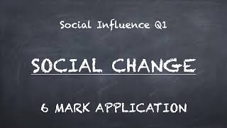 Social Influence Q1 Minority Influence and Social Change [upl. by Bernita]