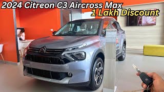 Citreon C3 Aircross Max Five Seater Full Detailed Review ❤️ Price amp Features ✅ 1 Lakh Discount [upl. by Leval656]