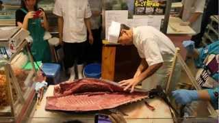 HD Tuna Cutting Demonstration at Isetan Scotts [upl. by Alonzo]