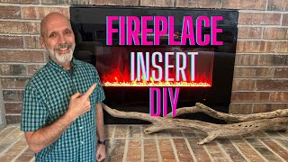 How to Install an Amazon Electric Fireplace Insert  StepbyStep Guide [upl. by Gunas]