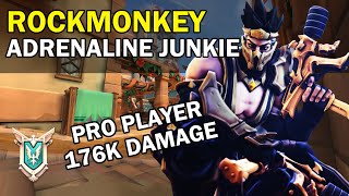 176K Damage rockmonkey Koga Paladins Competitive Pro Player ADRENALINE JUNKIE [upl. by Esiahc]