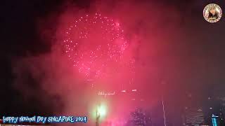 SINGAPORE FIREWORKS NDP 2024 [upl. by Ramonda]