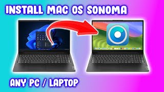 Easy Way to Install Mac OS Sonoma on Any Windows Laptop  Hackintosh [upl. by Colfin575]