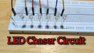 Arduino Project  LED Chaser Circuit  LED Chaser light  Arduino Uno Programming [upl. by Yrallih563]