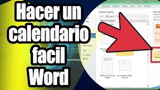 Como hacer el mejor calendario con Word [upl. by Neeven]