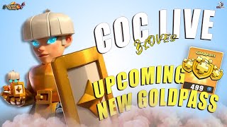 COC LIVE Base Visiting amp Tips  Upcoming February 2024 Gold Pass  clash of clans live stream coc [upl. by Lashar]