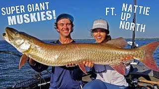 SUPER GIANT Minnesota Muskies  Ft Nattie Up North  Day 1 [upl. by Atileda]