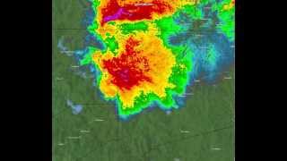 5152013 Granbury Texas Tornado Radar [upl. by Ezar]