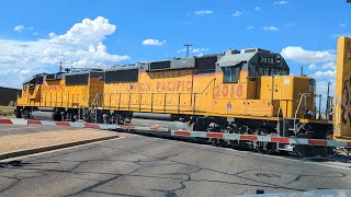 Union Pacifics Queen Creek Local Crossing McQueen Road Gilbert Arizona  August 22 2024 [upl. by Sucrad58]