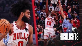 HIGHLIGHTS Chicago Bulls take down the Grizzlies 12596 [upl. by Nylikcaj260]