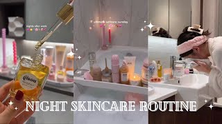 NIGHT ROUTINES selfcare skincare aesthetic I TikTok compilation🌷 ✨💖 2023 Edition [upl. by Horwitz]