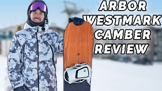 Arbor Westmark Camber Snowboard Review 2024 [upl. by Llerrej]