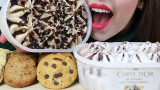 ASMR PROFITEROLE ICE CREAM amp COOKIES Relaxing Eating Sounds Talking 먹방 [upl. by Aytida993]