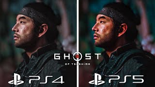 Ghost of Tsushima PS4 vs PS5 Graphics Comparison [upl. by Aileahcim]