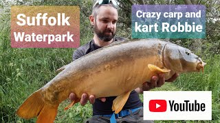 Carp fishing Suffolk waterpark big lake june 2020 rigs baits and tactics used with Robert Peachey [upl. by Ahsemot]