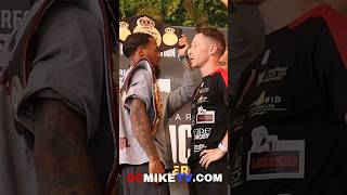 Lamont Roach Jr FACEOFF amp TRADE words with Feargal McCrory at weighin for tomorrow night [upl. by Goetz]